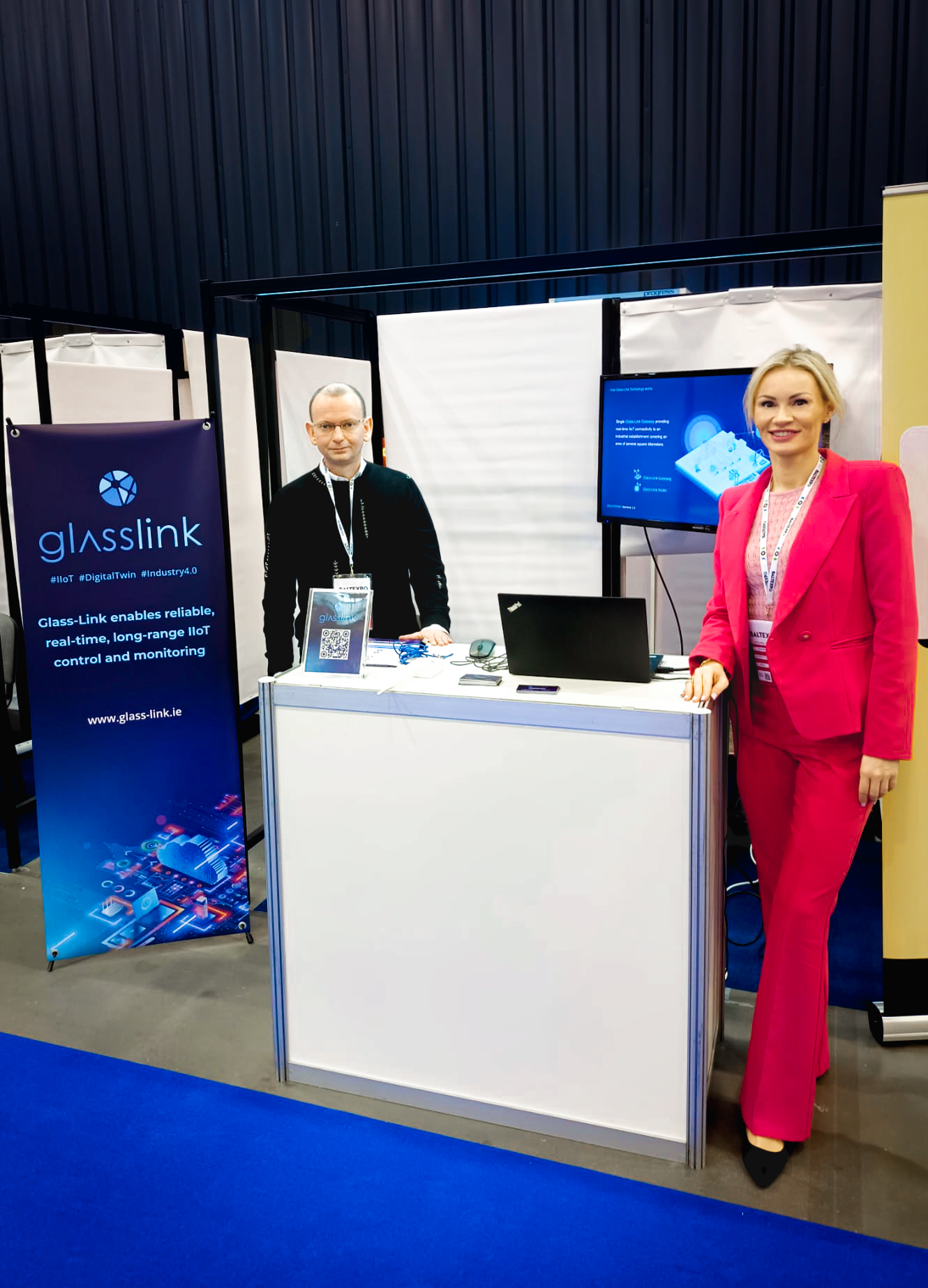 Our representatives at Glass-Link stand BALTEXPO 2023